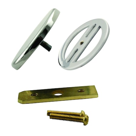 Westbrass Floating No-Hole Overflow Faceplate in Polished Nickel D980R-05